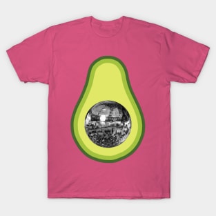 70's Discoball Avocado Pit T-Shirt